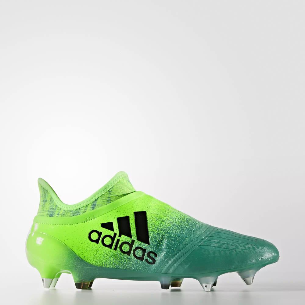 Adidas X 16+ PURECHAOS SG Tenis De Futbol Verdes Para Hombre (MX-78439)
